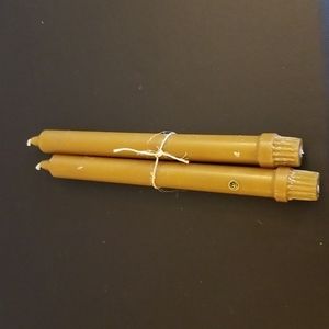 Bundle of caramel dinner candles